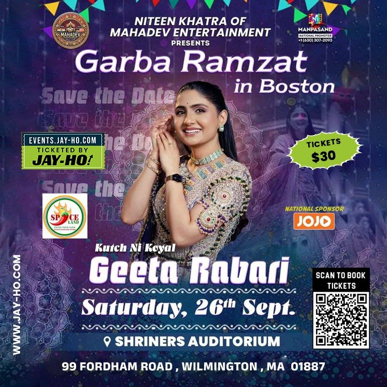 Geeta Rabari Live – Garba Ramzat in Boston