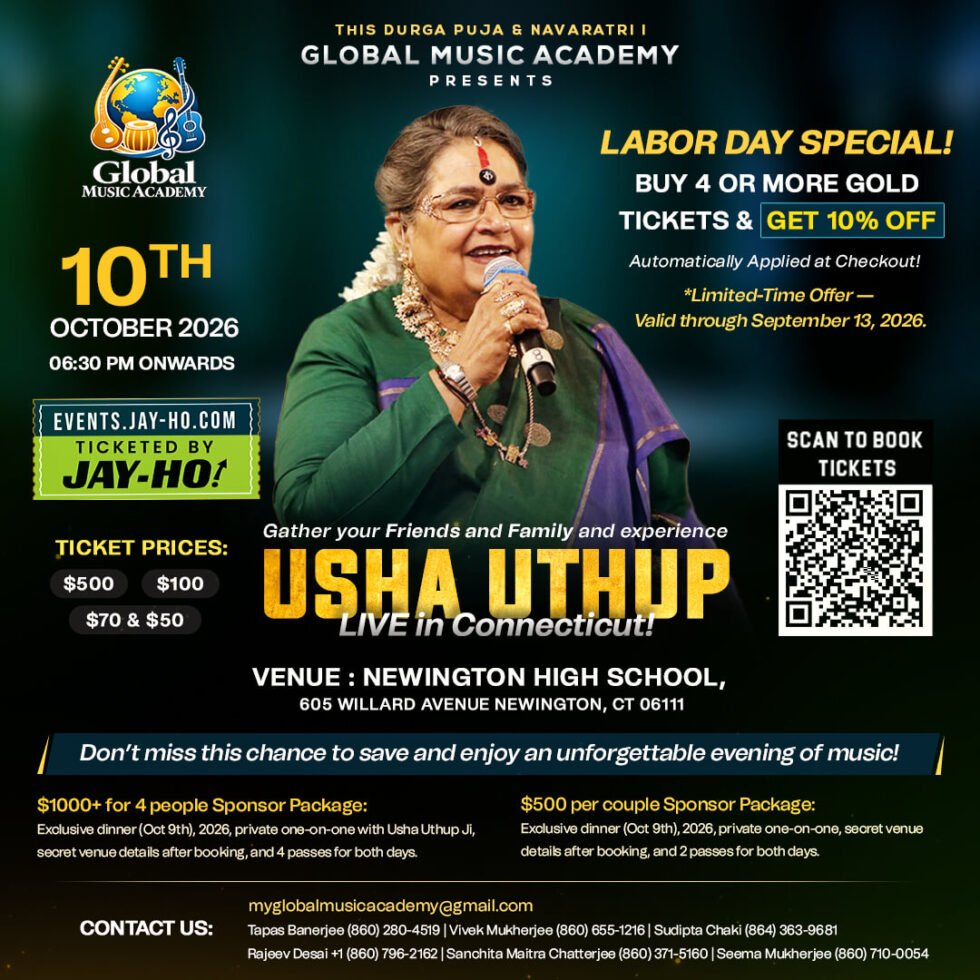 Usha Uthup Live in Connecticut