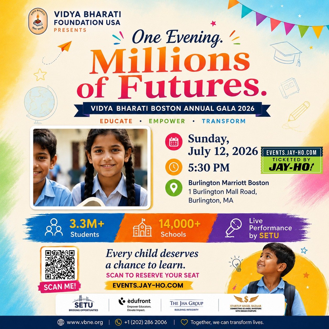 Vidya Bharati Boston’s Annual Gala 2026